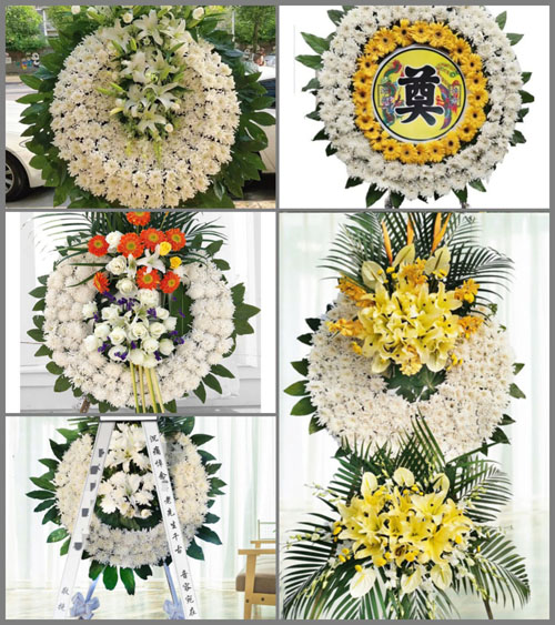 广东韶关市南雄市湖口镇新迳村花圈速递
